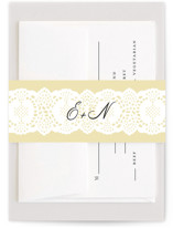 Lace Bridal Shower Belly Bands
