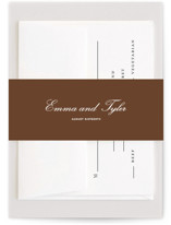 Espresso Bridal Shower Belly Bands