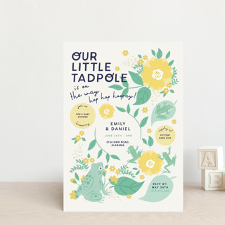 Our Little Tadpole Baby Shower Postcards