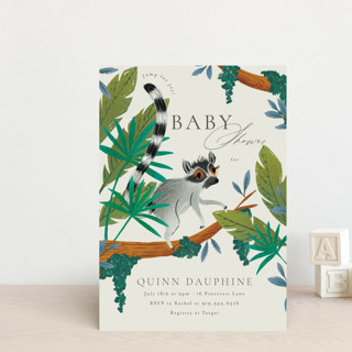 Little Lemur Baby Shower Postcards
