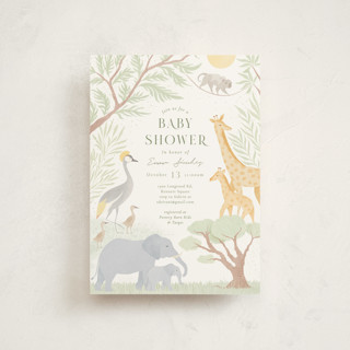 Lovely jungle Baby Shower Postcards