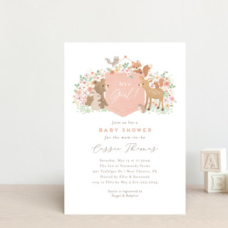 Banner announcement Baby Shower Postcards