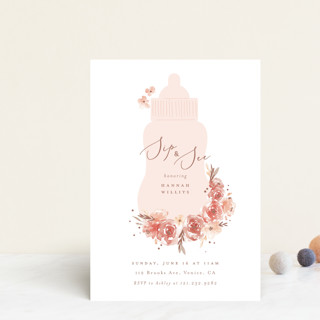 Sip & See Baby Shower Postcards