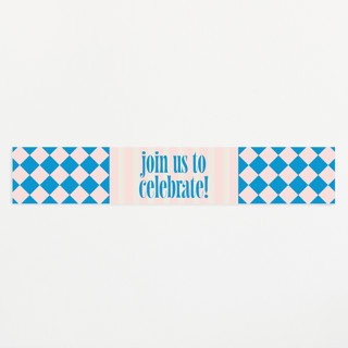 Modern Stripes Baby Shower Belly Bands