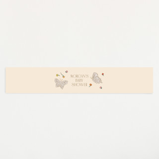 Gilded Butterfly Garden Baby Shower Belly Bands