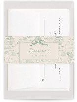 Animal Circus Toile Baby Shower Belly Bands