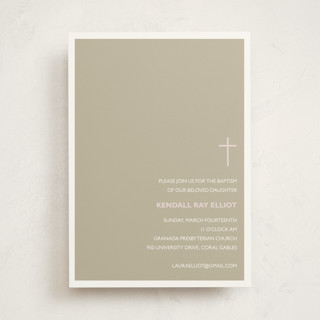 Bisect Baptism and Christening Invitations