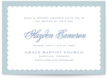 Sweet Scallops Baptism and Christening Invitations