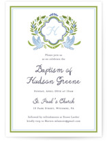 Dove Crest Baptism and Christening Invitations