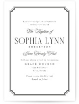 Graceful Baptism and Christening Invitations