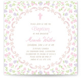 Baptism fleur Baptism and Christening Invitations