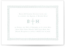 Cross Stitch Baptism and Christening Invitations