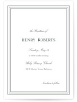 Polo Crest Baptism and Christening Invitations
