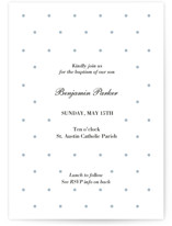 Dotted Baptism and Christening Invitations