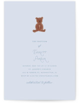Blessing Bear Baptism and Christening Invitations