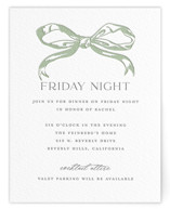 Big Bow Letterpress Bar and Bat Mitzvah Direction Cards