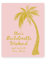 Palm Wedding Party Signs