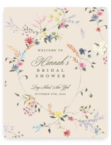 whimsey floral Wedding Party Signs