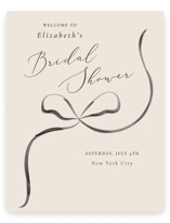 Bow Wedding Party Signs