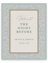 Floral Romance Wedding Party Signs