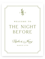 Simply Elegant Wedding Party Signs