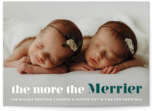 a merry addition Holiday Birth Announcements