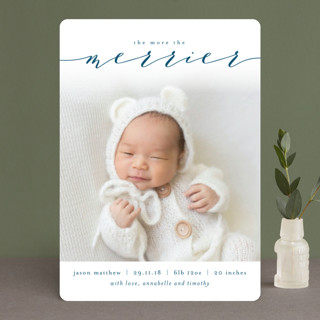 Our Christmas Blessing Holiday Birth Announcements