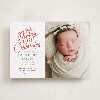 Our Little Merry Holiday Birth Announcements