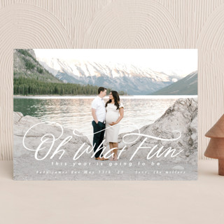 What Fun This Year Holiday Birth Announcements