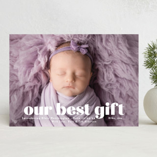 our gift Holiday Birth Announcements