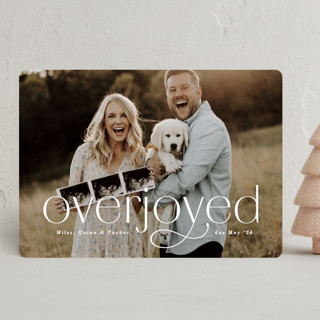 Overjoyed Holiday Birth Announcements
