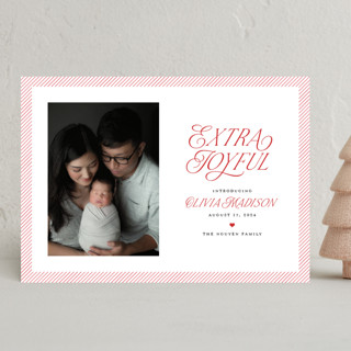 Extra Holiday Birth Announcements