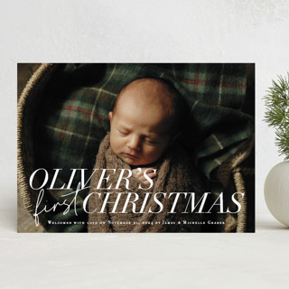 1st Christmas Holiday Birth Announcements