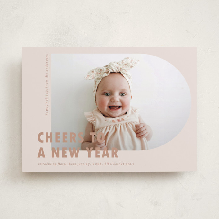 Viola Holiday Birth Announcements by Deynaaz Daraei Minted