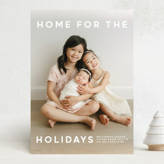 Baby's First Christmas Holiday Birth Announcements