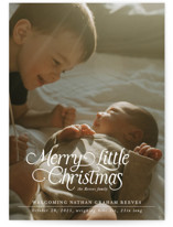 Our Merry Little Christmas Holiday Birth Announcements
