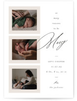 So Many Reasons Holiday Birth Announcements