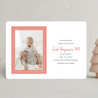 Santa Delivery Holiday Birth Announcements