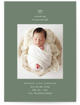 our precious gift Holiday Birth Announcements