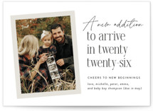 New Addition Holiday Birth Announcements