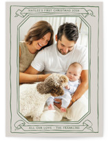 Scroll Holiday Birth Announcements