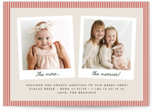 A Little Merrier Holiday Birth Announcements