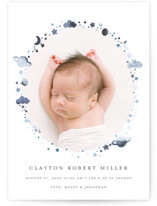 Our World Foil-Pressed Birth Announcements