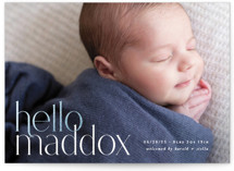 Well, Hello Foil-Pressed Birth Announcements