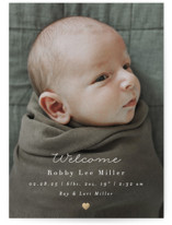 Foil-Pressed Birth Announcements