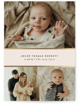 Trio Foil-Pressed Birth Announcements
