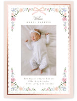 Merie Foil-Pressed Birth Announcements