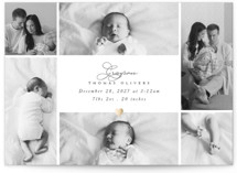 Sending Love Foil-Pressed Birth Announcements