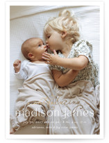 Loving Welcome Foil-Pressed Birth Announcements