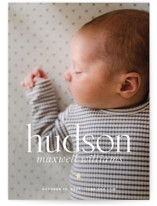 Tiny Star Foil-Pressed Birth Announcements
